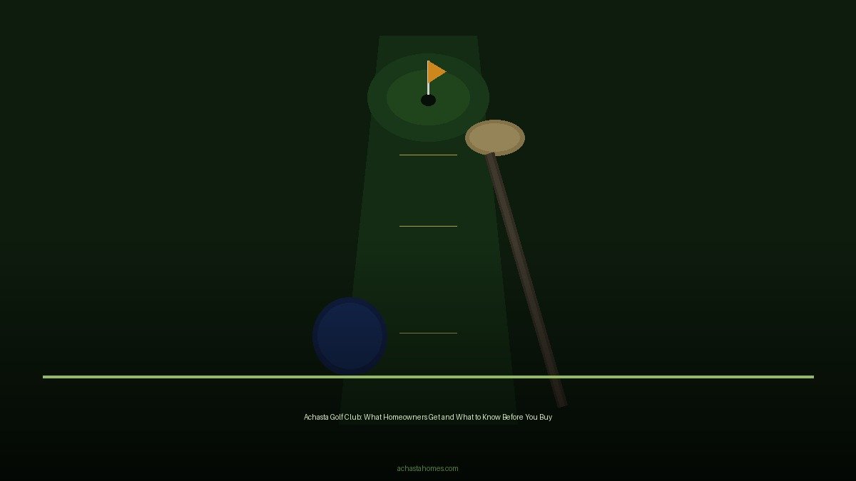 Achasta Golf Club: What Homeowners Get and What to Know Before You Buy